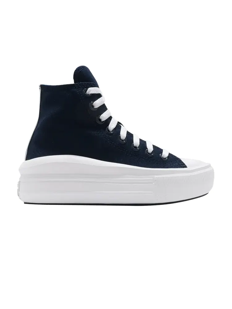 Кроссовки Converse Wmns Chuck Taylor All Star Move High 'Anodized Metals - Obsidian' — изображение 1 из 1, серебристый/белый