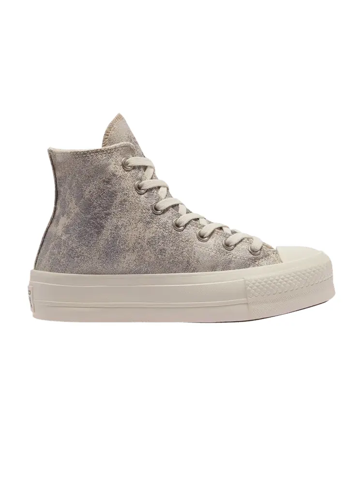 Кроссовки Converse Chuck Taylor All Star Platform High 'Metallic Camo - Silver' — изображение 1 из 1, серебристый/серебристый