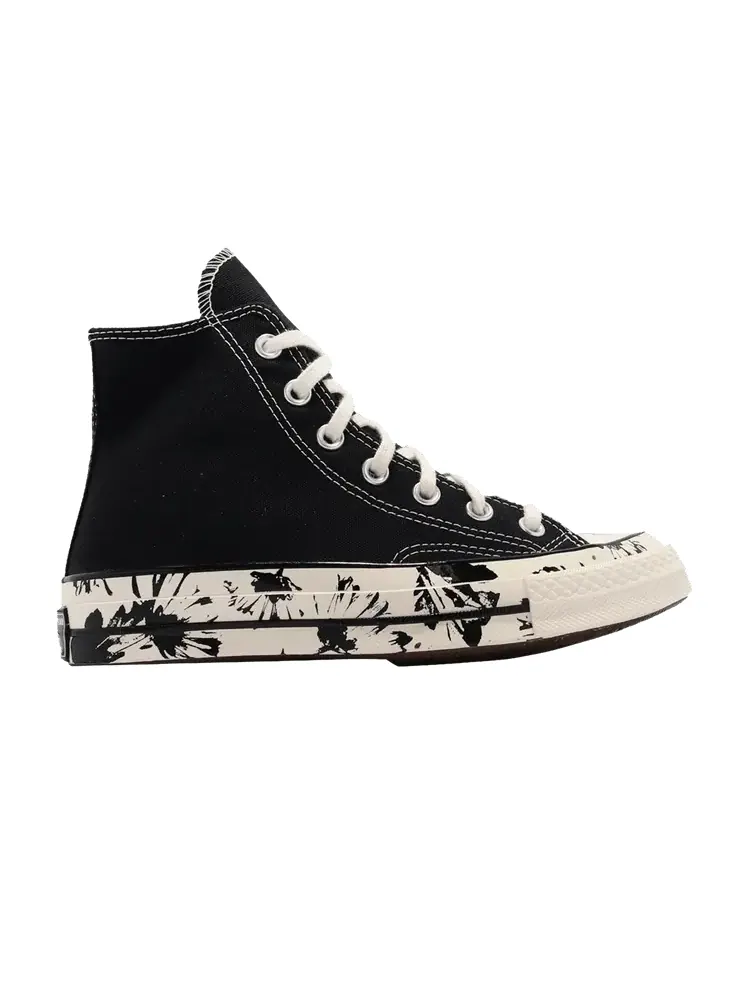 Кроссовки Converse Wmns Chuck 70 High, Hybrid Floral — изображение 1 из 1, черный