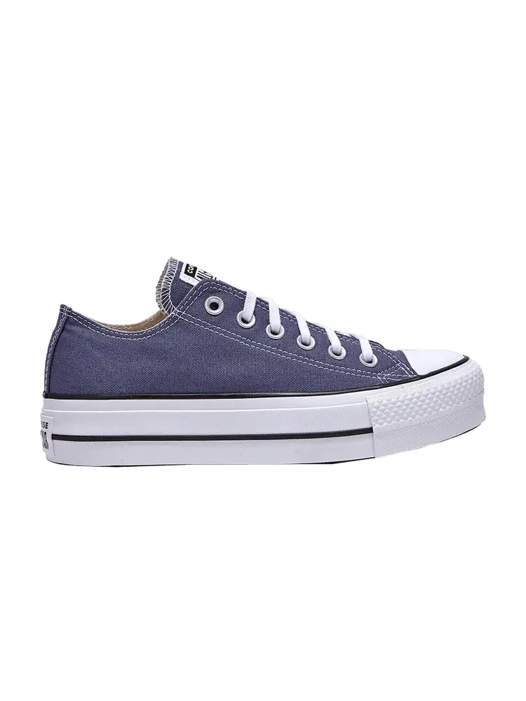 Кроссовки Converse Wmns Chuck Taylor All Star Lift Low 'Purple White' — изображение 1 из 1, белый/черный