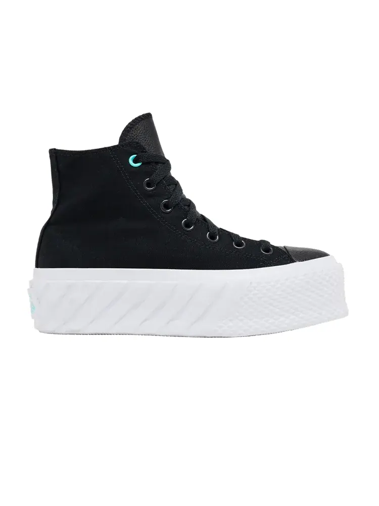 Кроссовки Converse Wmns Chuck Taylor All Star Lift 2X High 'Surface Fusion - Black' — изображение 1 из 1