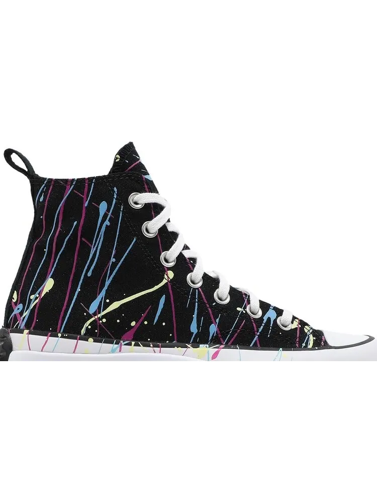 Кроссовки Converse Wmns Run Star Hike High Splatter Paint - Black — изображение 2 из 8, черный