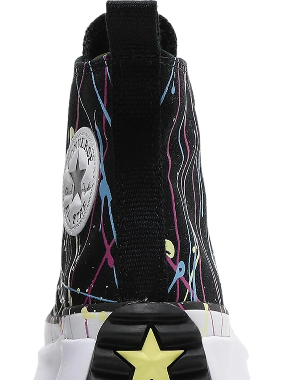 Кроссовки Converse Wmns Run Star Hike High Splatter Paint - Black — изображение 7 из 8, черный