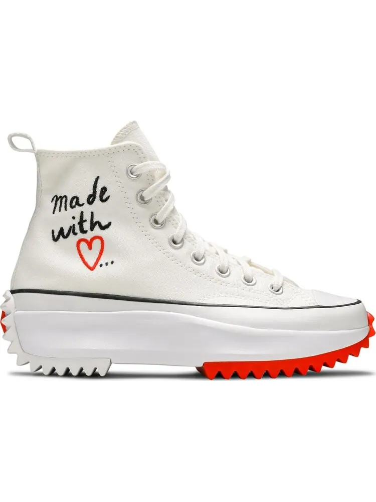 Кроссовки Converse Wmns Run Star Hike High Made With Love - White — изображение 1 из 8, белый