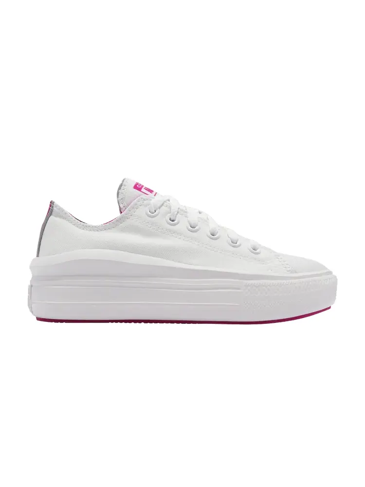 Кроссовки Converse Wmns Chuck Taylor All Star Move Low 'White Purple' — изображение 1 из 1, белый/фиолетовый