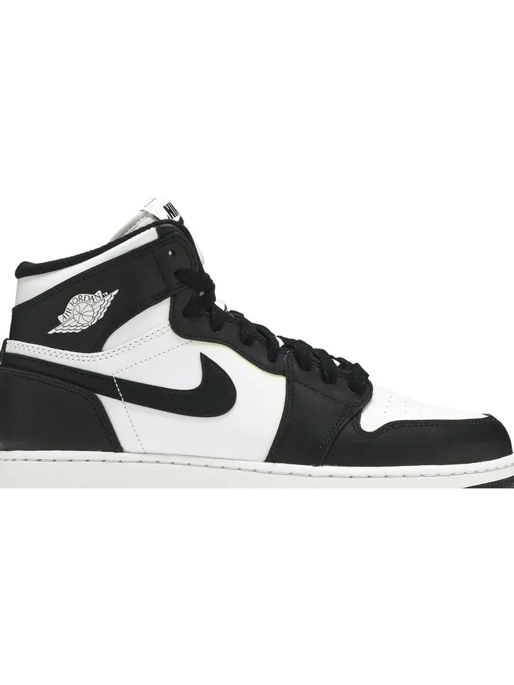 Кроссовки Air Jordan 1 Retro High OG BG Black White 2014 — изображение 2 из 8, черный