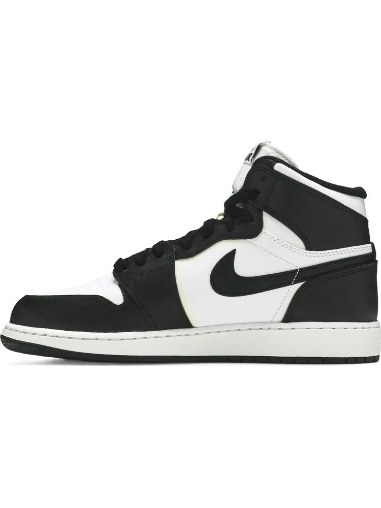 Кроссовки Air Jordan 1 Retro High OG BG Black White 2014 — изображение 3 из 8, черный