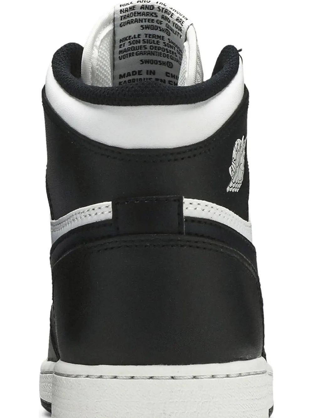 Кроссовки Air Jordan 1 Retro High OG BG Black White 2014 — изображение 7 из 8, черный