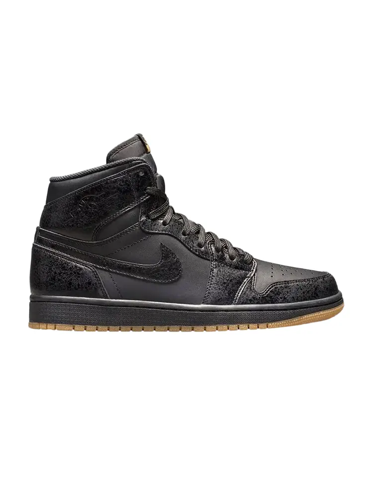 Кроссовки Air Jordan 1 Retro BG 'Black Gum' — изображение 1 из 4, черный