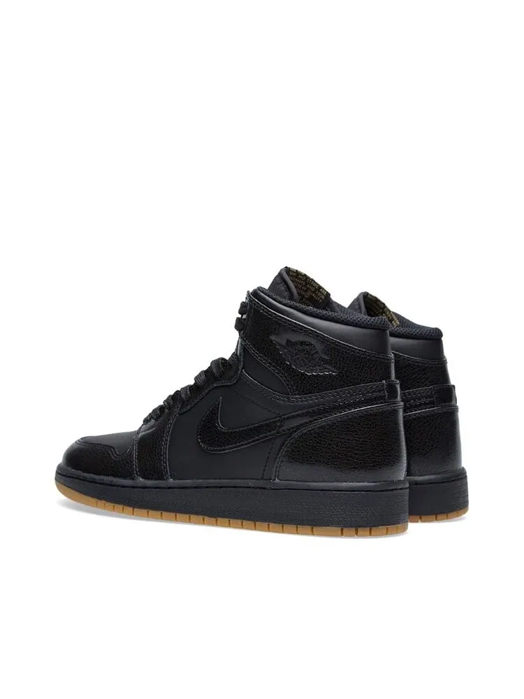 Кроссовки Air Jordan 1 Retro BG 'Black Gum' — изображение 3 из 4, черный