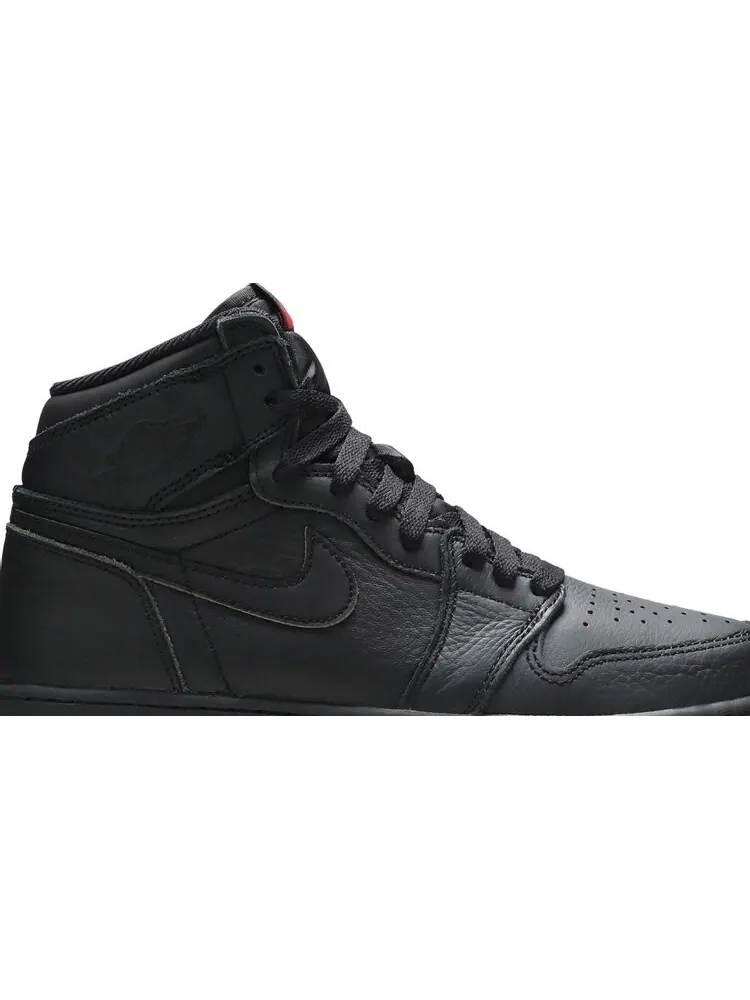 Кроссовки Air Jordan 1 Retro High OG BG Black University Red — изображение 2 из 8, черный