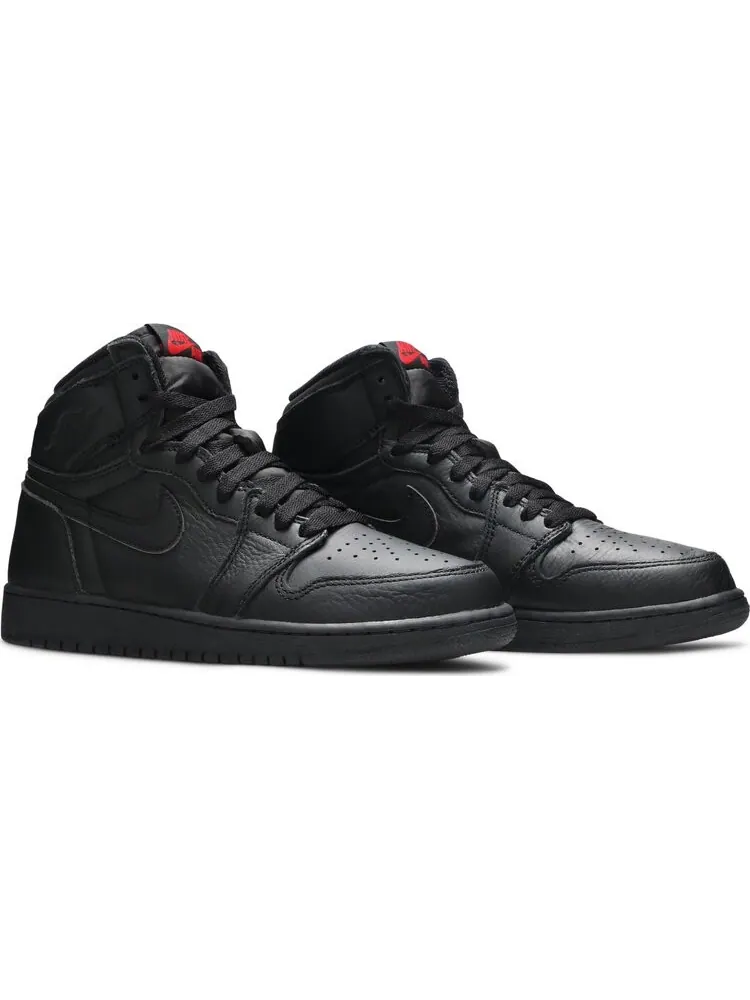 Кроссовки Air Jordan 1 Retro High OG BG Black University Red — изображение 8 из 8, черный