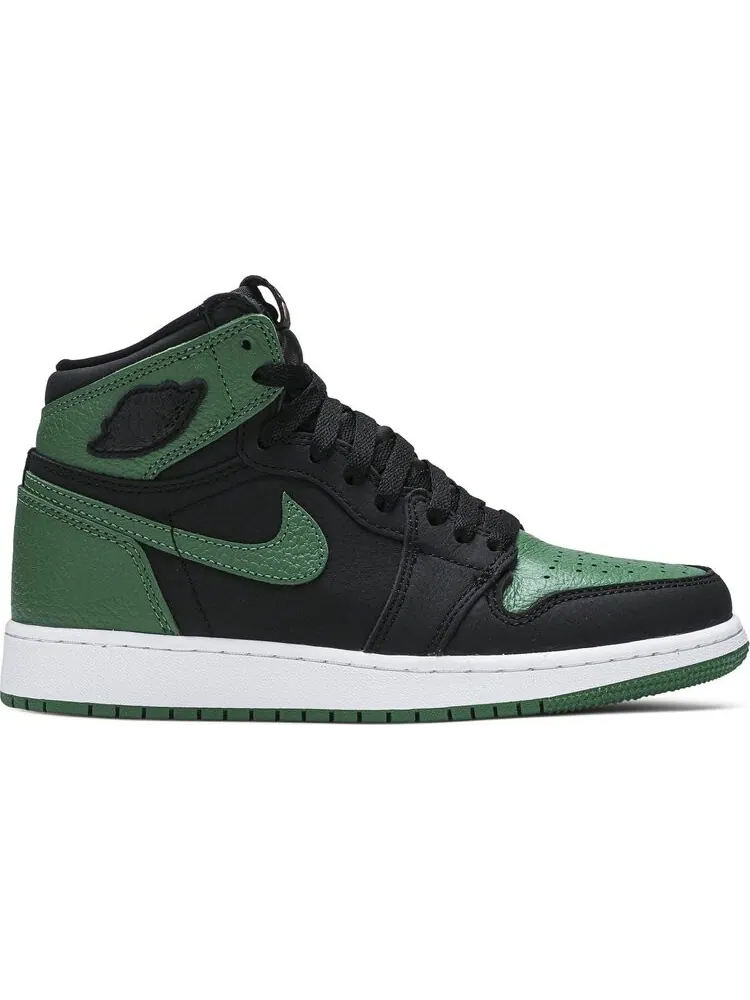 Кроссовки Air Jordan 1 Retro High OG GS Pine Green 2.0 — изображение 1 из 8, зеленый