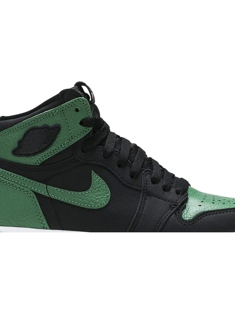 Кроссовки Air Jordan 1 Retro High OG GS Pine Green 2.0 — изображение 2 из 8, зеленый