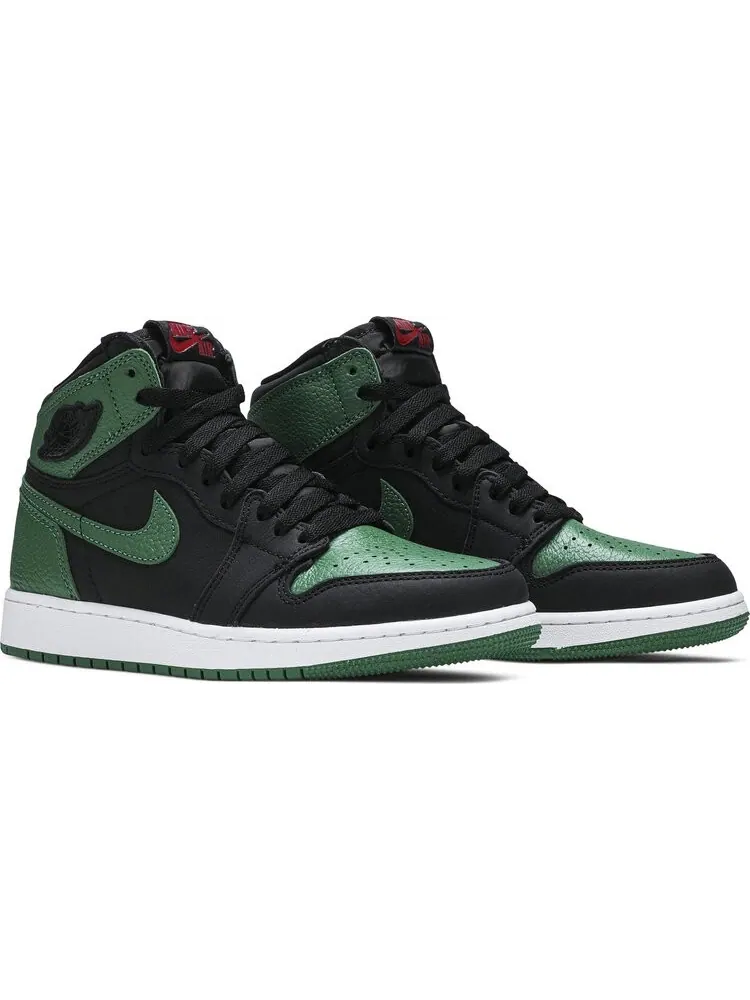 Кроссовки Air Jordan 1 Retro High OG GS Pine Green 2.0 — изображение 8 из 8, зеленый