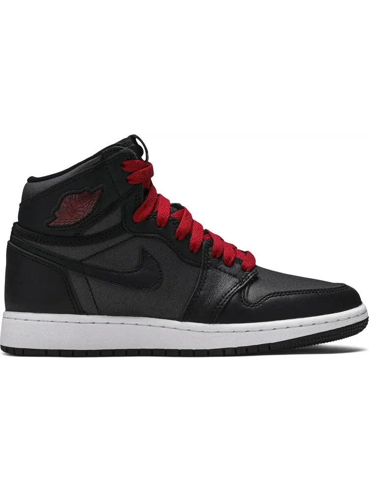 Кроссовки Air Jordan 1 Retro High OG BG Black Gym Red — изображение 1 из 8, черный