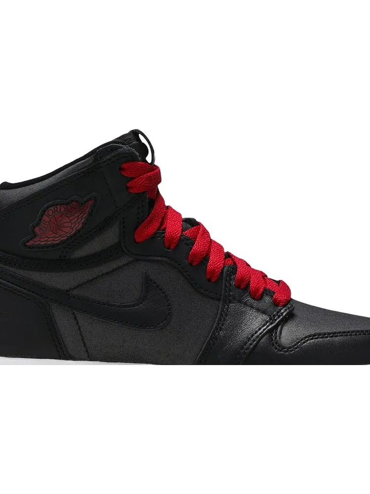 Кроссовки Air Jordan 1 Retro High OG BG Black Gym Red — изображение 2 из 8, черный