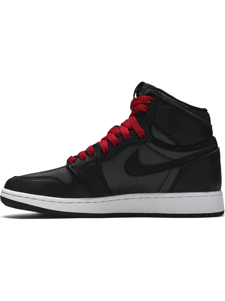 Кроссовки Air Jordan 1 Retro High OG BG Black Gym Red — изображение 3 из 8, черный