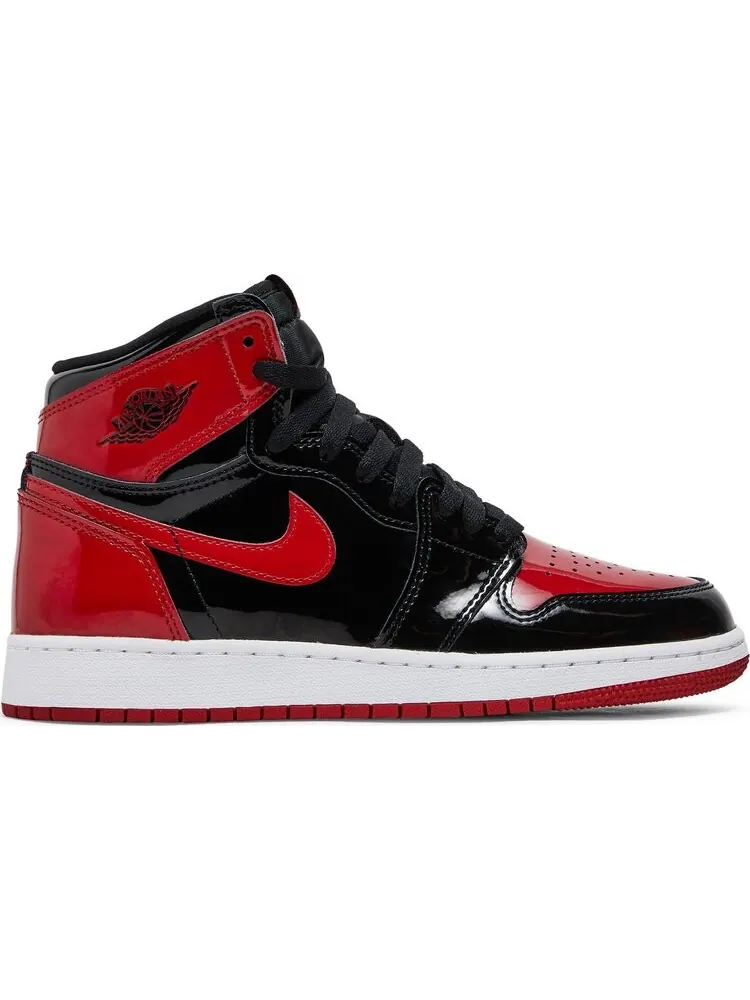 Кроссовки Air Jordan 1 Retro High OG GS Patent Bred — изображение 1 из 8, красный