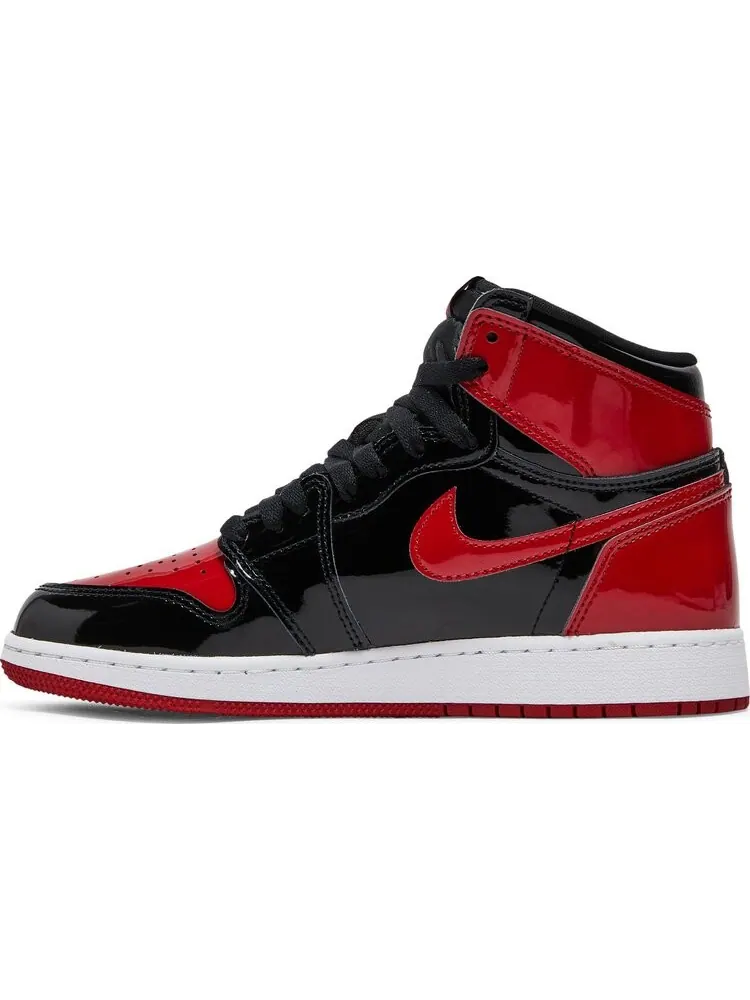 Кроссовки Air Jordan 1 Retro High OG GS Patent Bred — изображение 3 из 8, красный