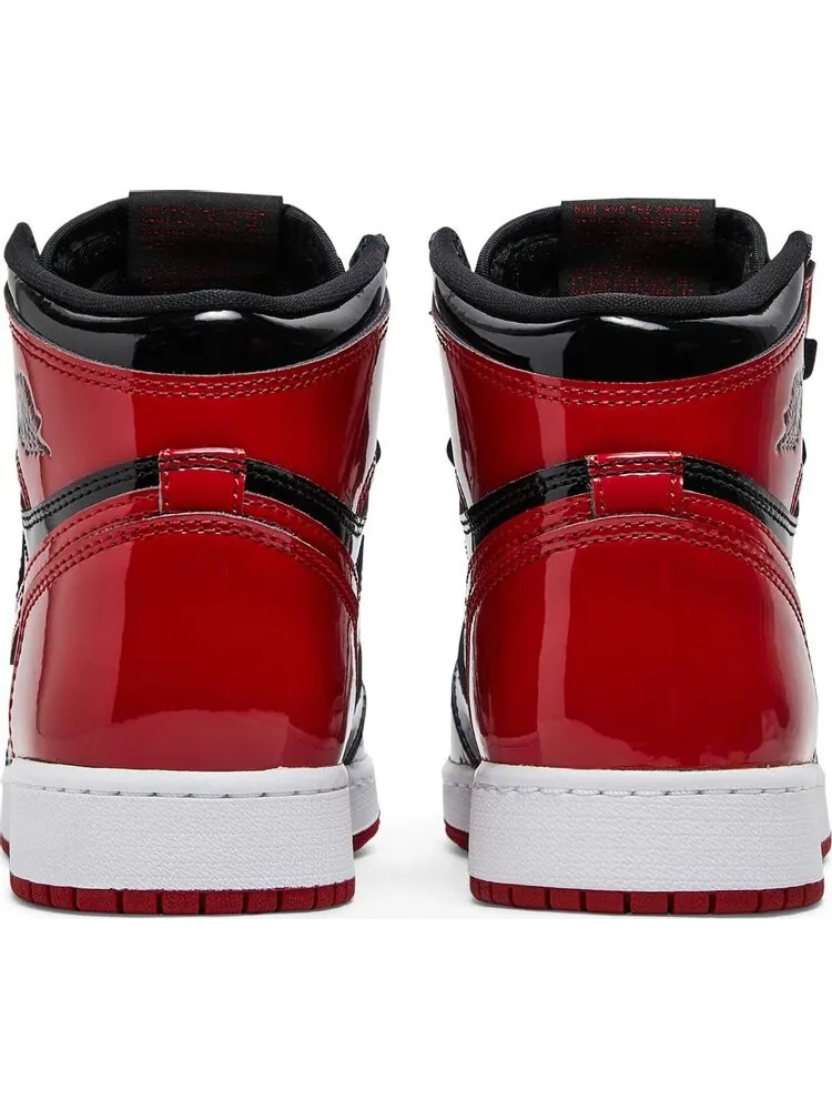 Кроссовки Air Jordan 1 Retro High OG GS Patent Bred — изображение 6 из 8, красный
