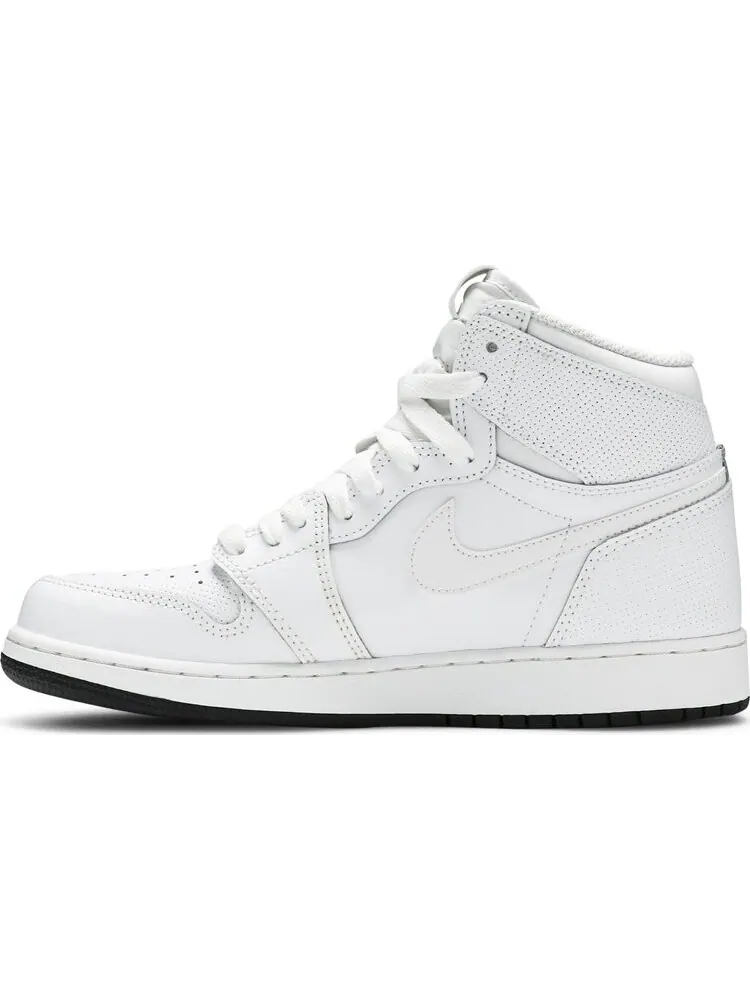 Кроссовки Air Jordan 1 Retro High OG BG Perforated — изображение 3 из 8, белый