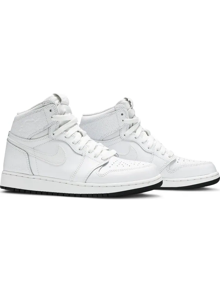 Кроссовки Air Jordan 1 Retro High OG BG Perforated — изображение 8 из 8, белый