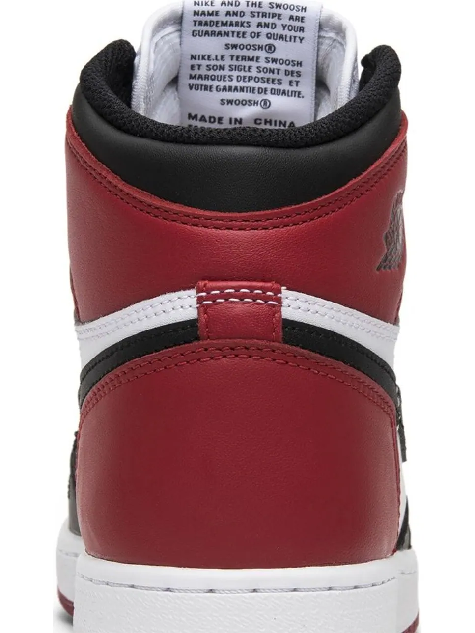 Кроссовки Air Jordan 1 Retro BG Black Toe 2016 — изображение 7 из 8, белый
