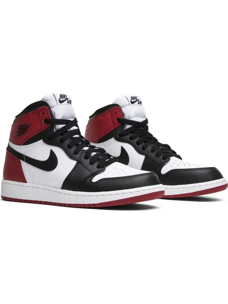 Кроссовки Air Jordan 1 Retro BG Black Toe 2016 — изображение 8 из 8, белый