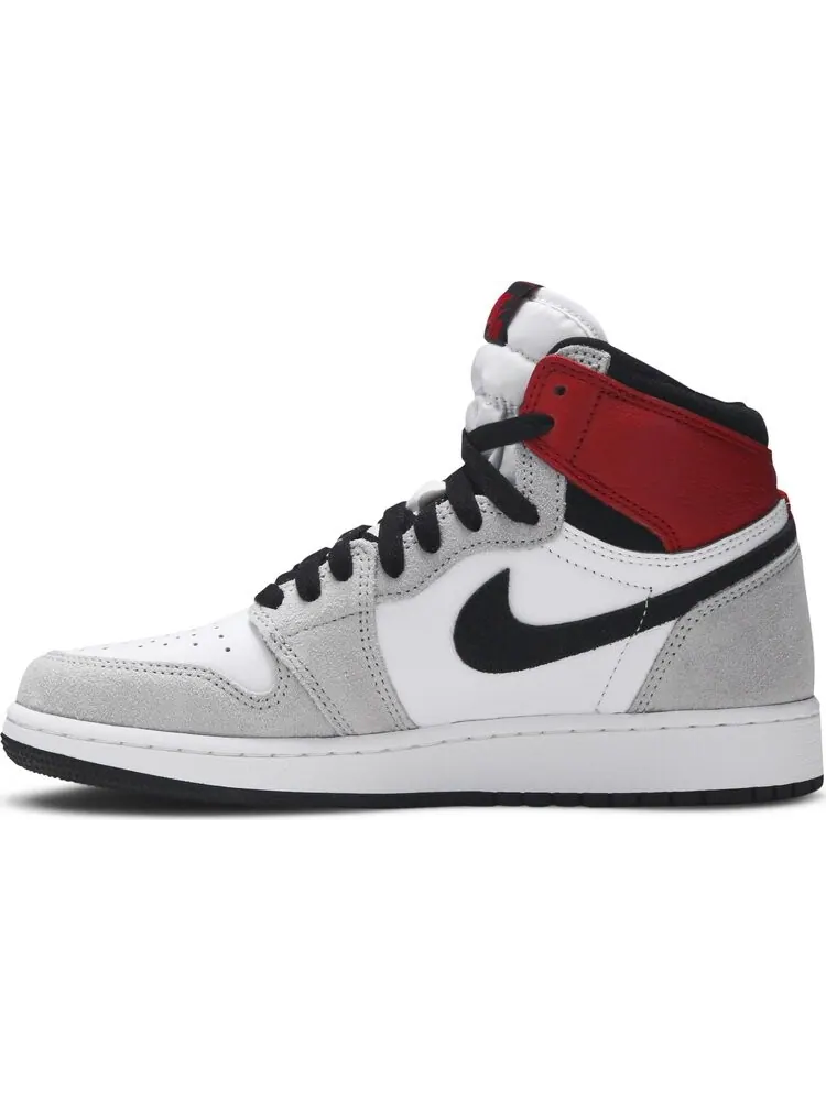 Кроссовки Air Jordan 1 Retro High OG GS Smoke Grey — изображение 3 из 8, серый