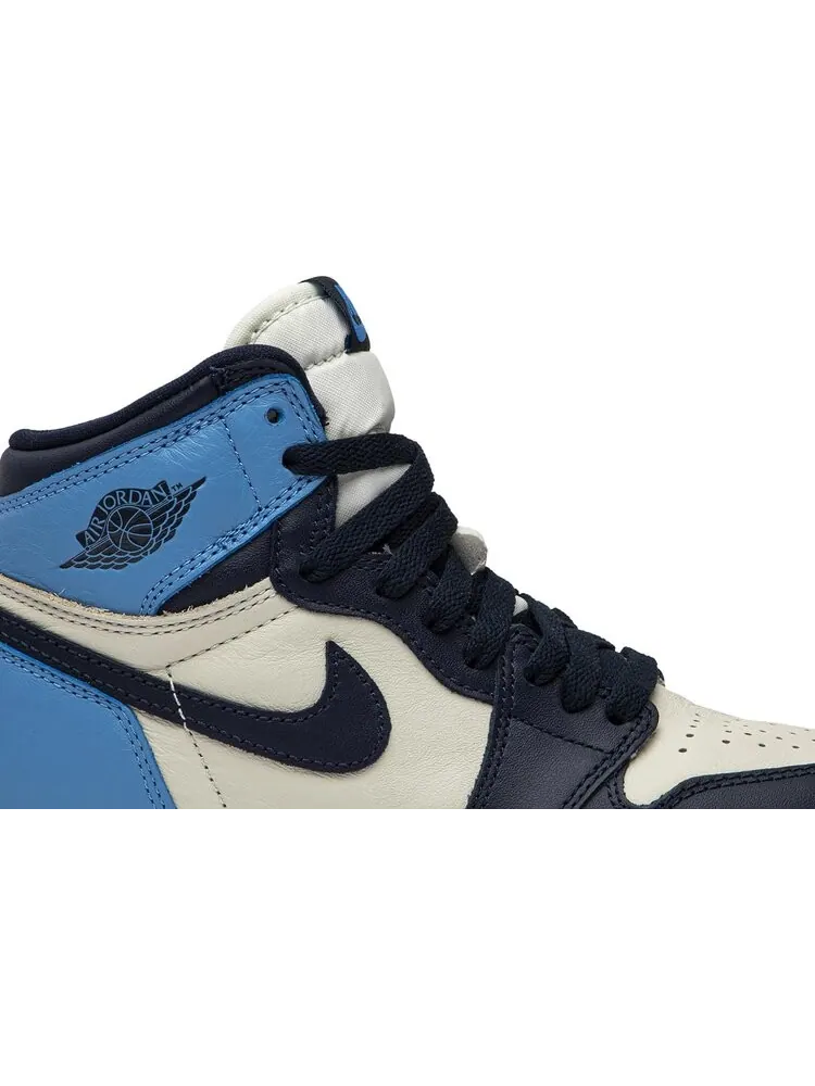 Кроссовки Air Jordan 1 Retro High OG GS Obsidian — изображение 2 из 8, синий