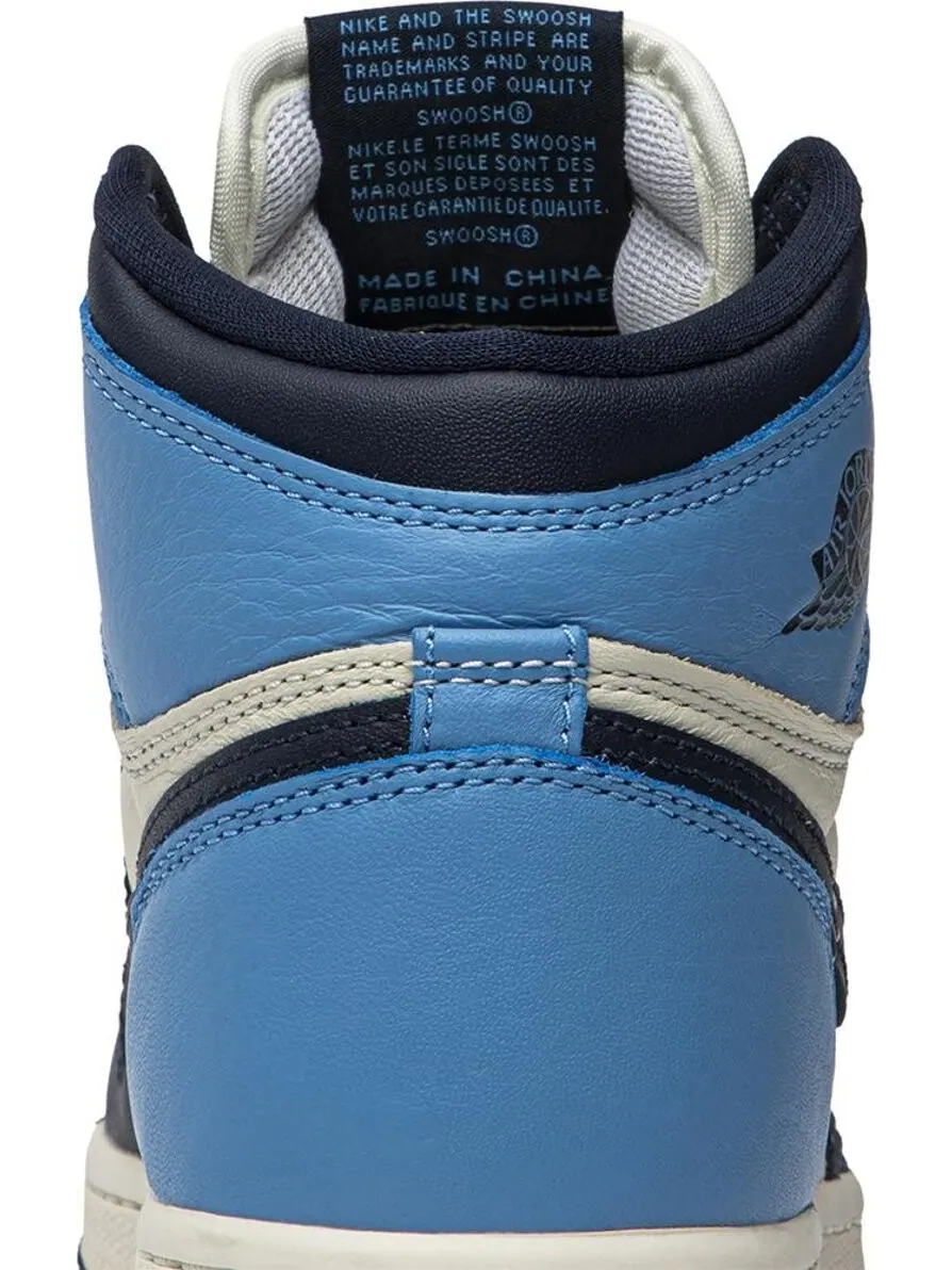 Кроссовки Air Jordan 1 Retro High OG GS Obsidian — изображение 7 из 8, синий