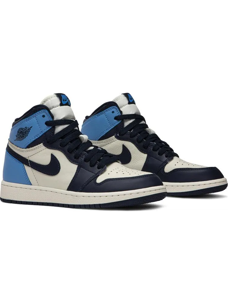 Кроссовки Air Jordan 1 Retro High OG GS Obsidian — изображение 8 из 8, синий
