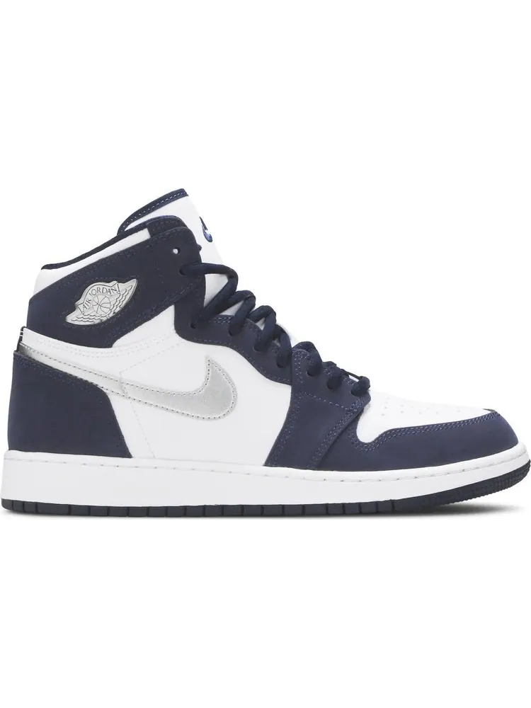Кроссовки Air Jordan 1 Retro High co.JP GS Midnight Navy 2020 — изображение 1 из 8, синий