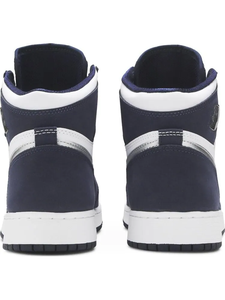 Кроссовки Air Jordan 1 Retro High co.JP GS Midnight Navy 2020 — изображение 6 из 8, синий