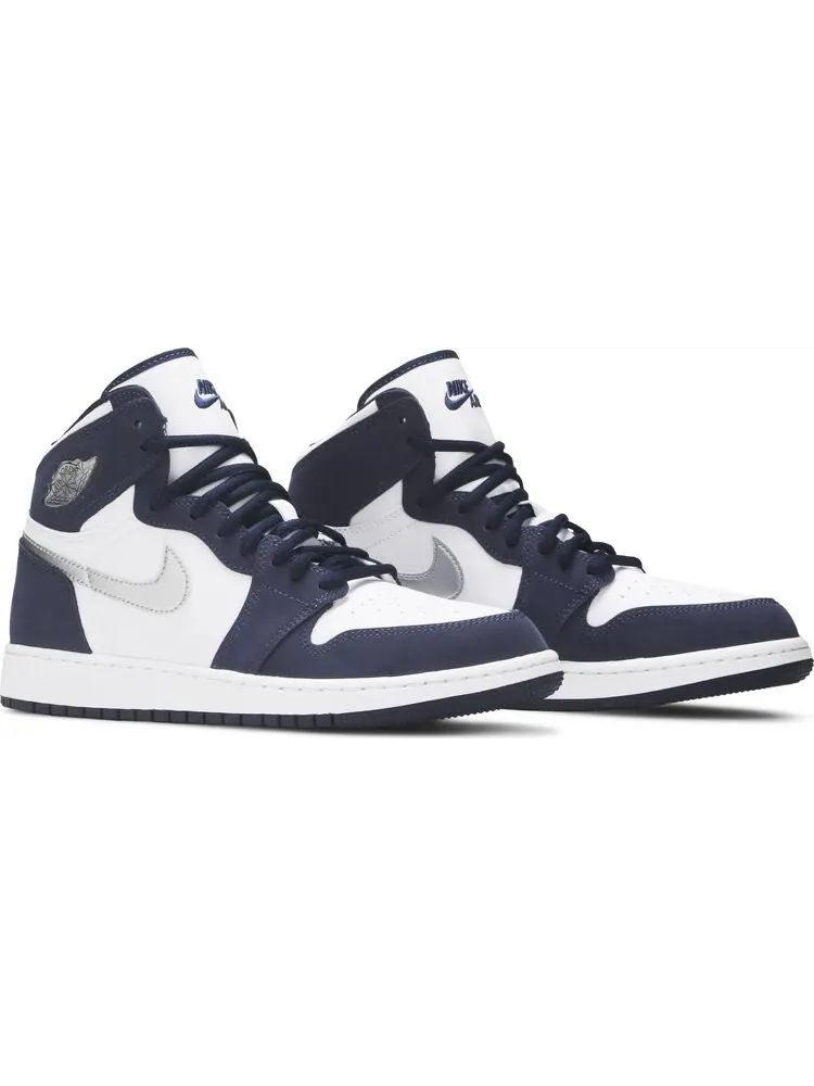 Кроссовки Air Jordan 1 Retro High co.JP GS Midnight Navy 2020 — изображение 8 из 8, синий