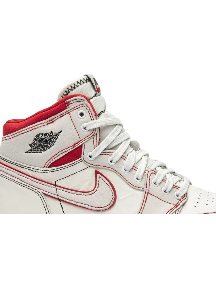 Кроссовки Air Jordan 1 Retro High OG GS Phantom — изображение 2 из 8, красный