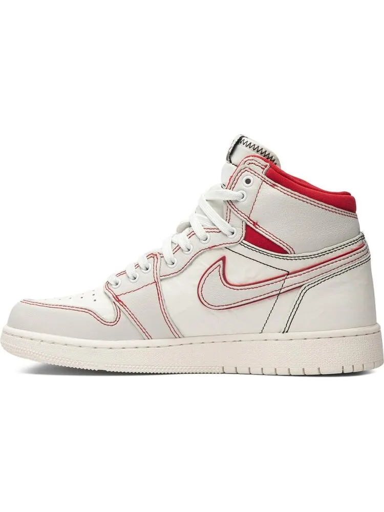 Кроссовки Air Jordan 1 Retro High OG GS Phantom — изображение 3 из 8, красный