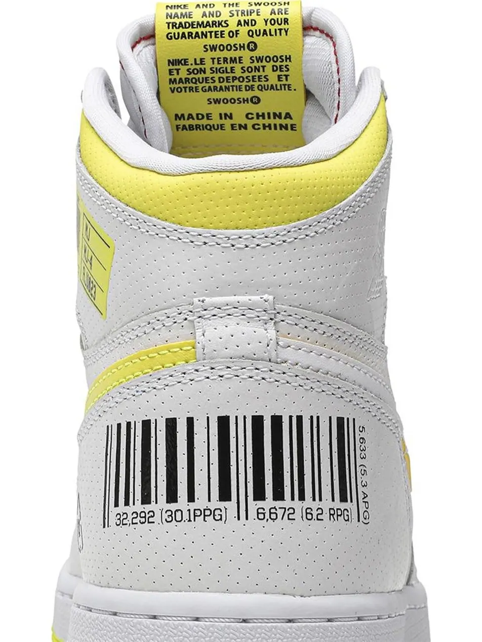 Кроссовки Air Jordan 1 Retro High OG GS First Class Flight — изображение 7 из 8, белый