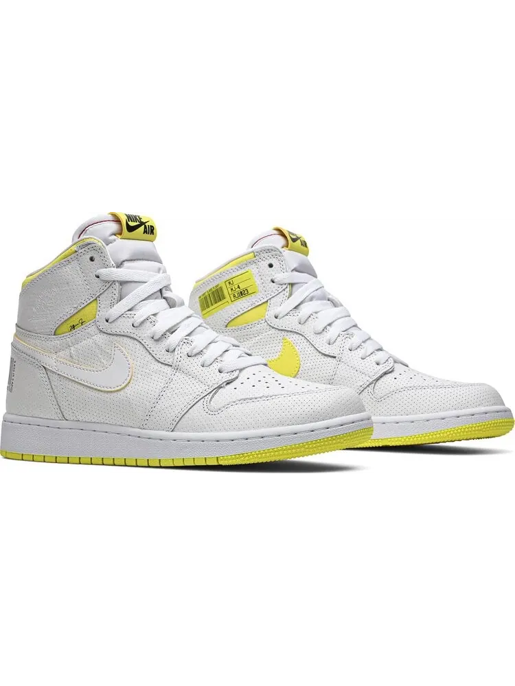 Кроссовки Air Jordan 1 Retro High OG GS First Class Flight — изображение 8 из 8, белый