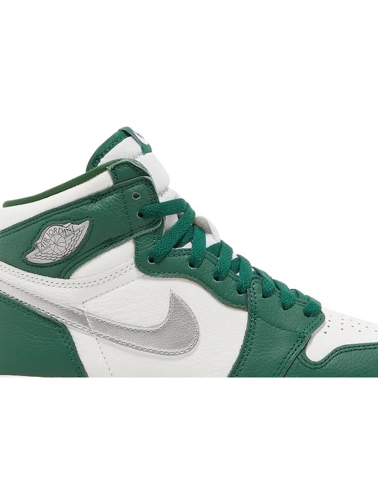 Кроссовки Air Jordan 1 Retro High OG GS Gorge Green — изображение 2 из 8, зеленый