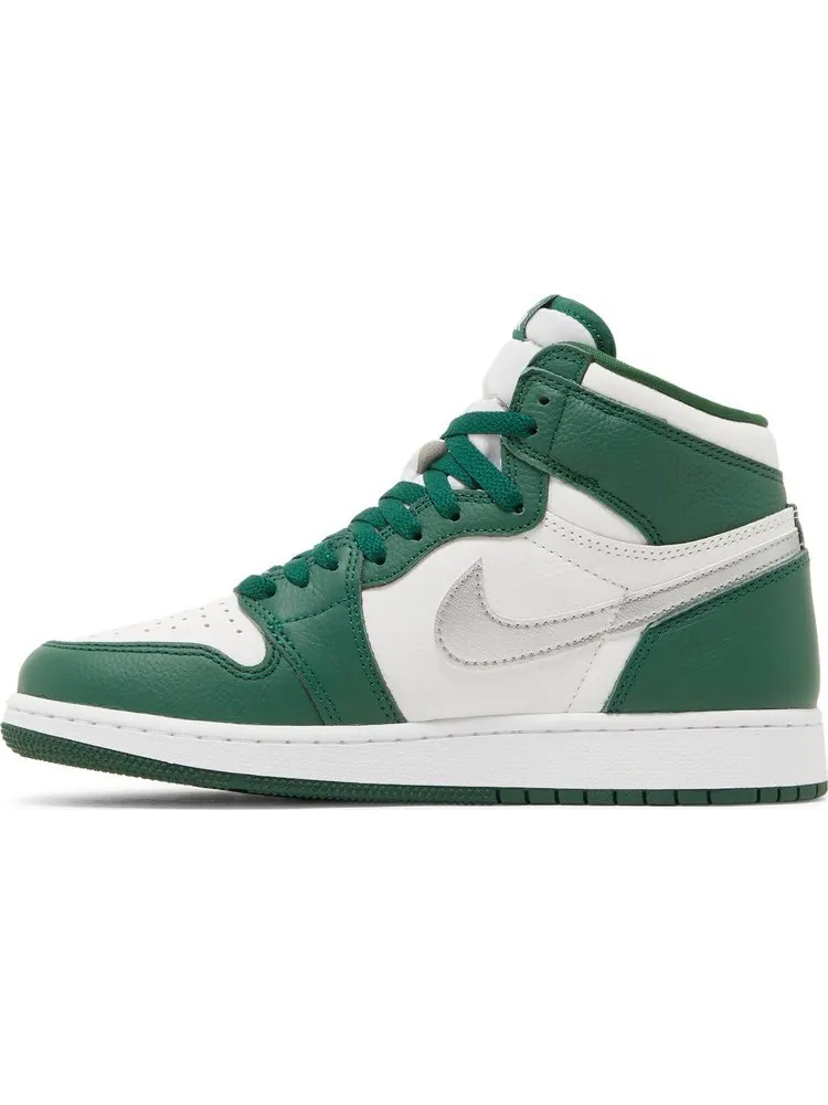 Кроссовки Air Jordan 1 Retro High OG GS Gorge Green — изображение 3 из 8, зеленый