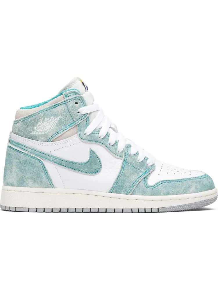 Кроссовки Air Jordan 1 Retro High OG GS Turbo Green — изображение 1 из 8, зеленый