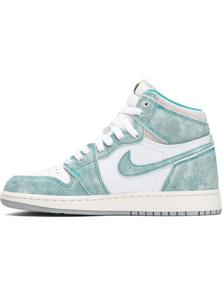 Кроссовки Air Jordan 1 Retro High OG GS Turbo Green — изображение 3 из 8, зеленый