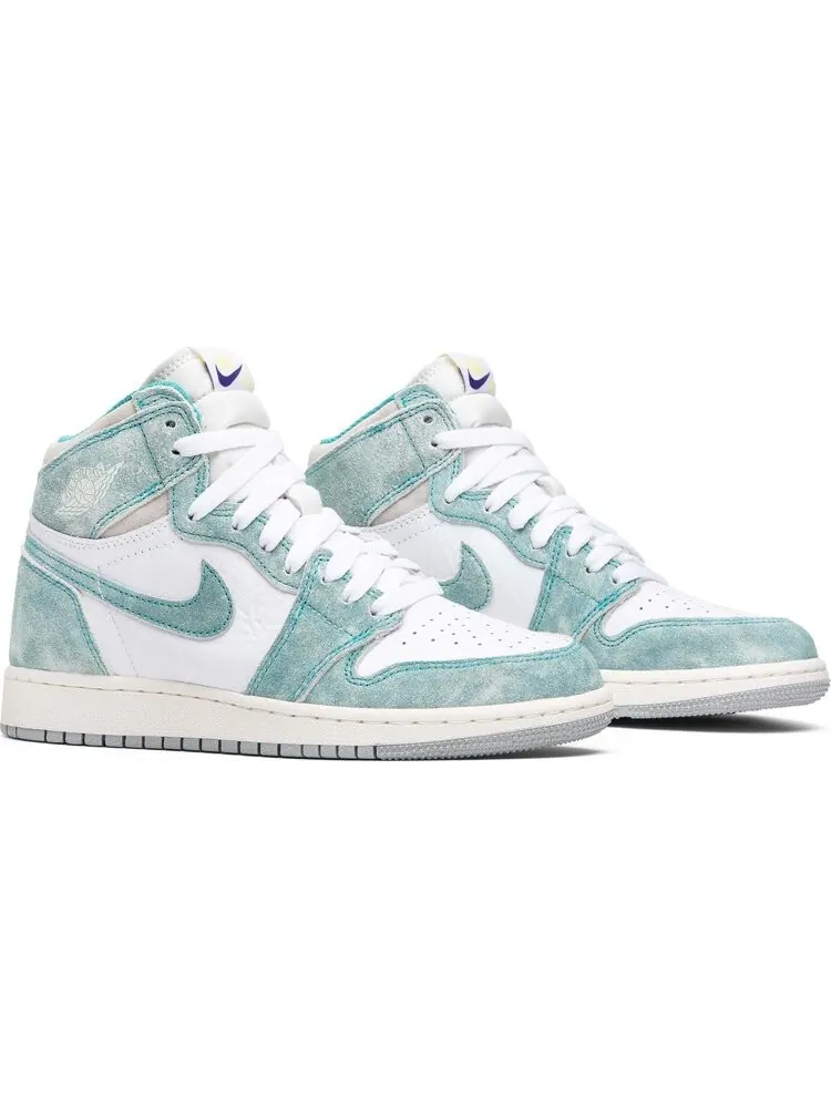 Кроссовки Air Jordan 1 Retro High OG GS Turbo Green — изображение 8 из 8, зеленый