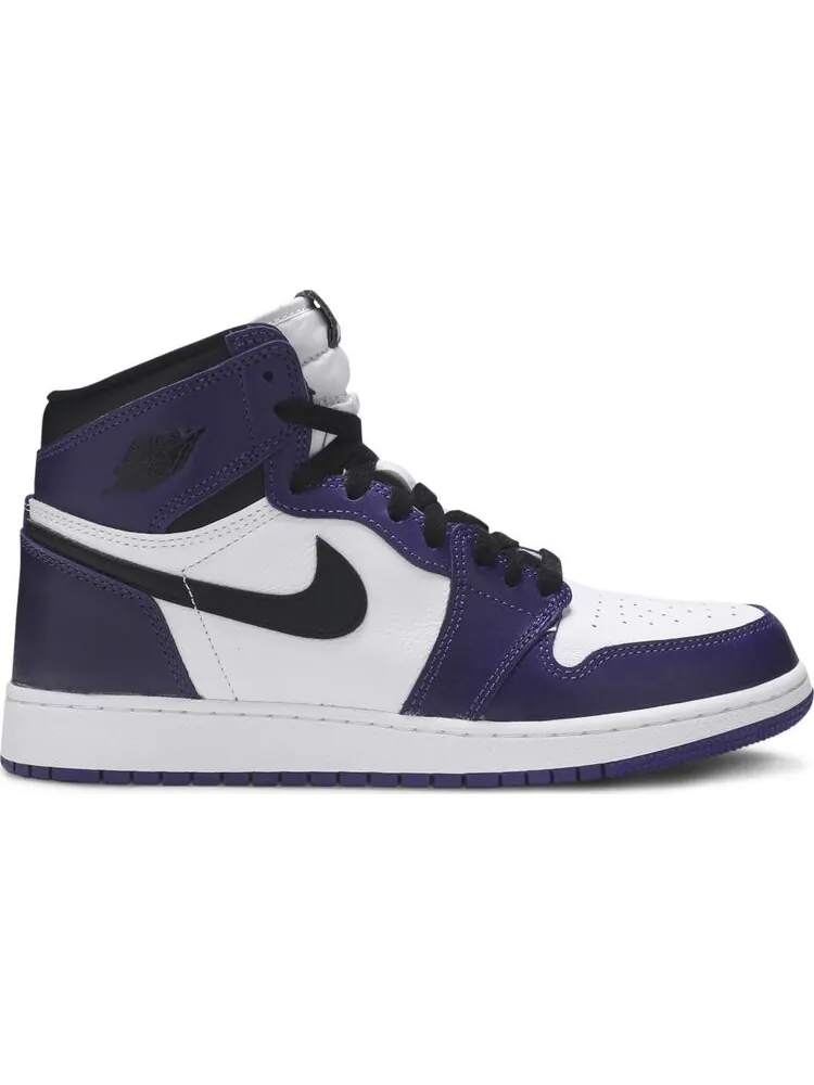 Кроссовки Air Jordan 1 Retro High OG GS 'Court Purple' — изображение 1 из 8, фиолетовый