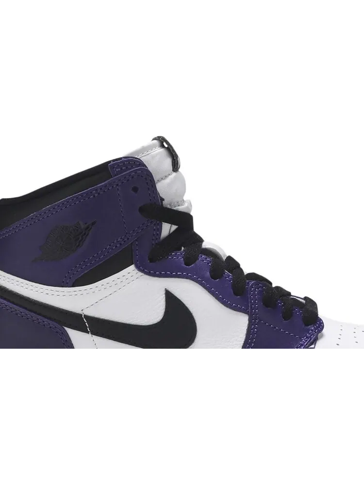 Кроссовки Air Jordan 1 Retro High OG GS 'Court Purple' — изображение 2 из 8, фиолетовый