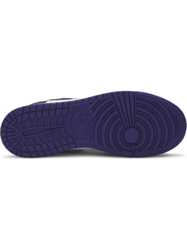 Кроссовки Air Jordan 1 Retro High OG GS 'Court Purple' — изображение 4 из 8, фиолетовый