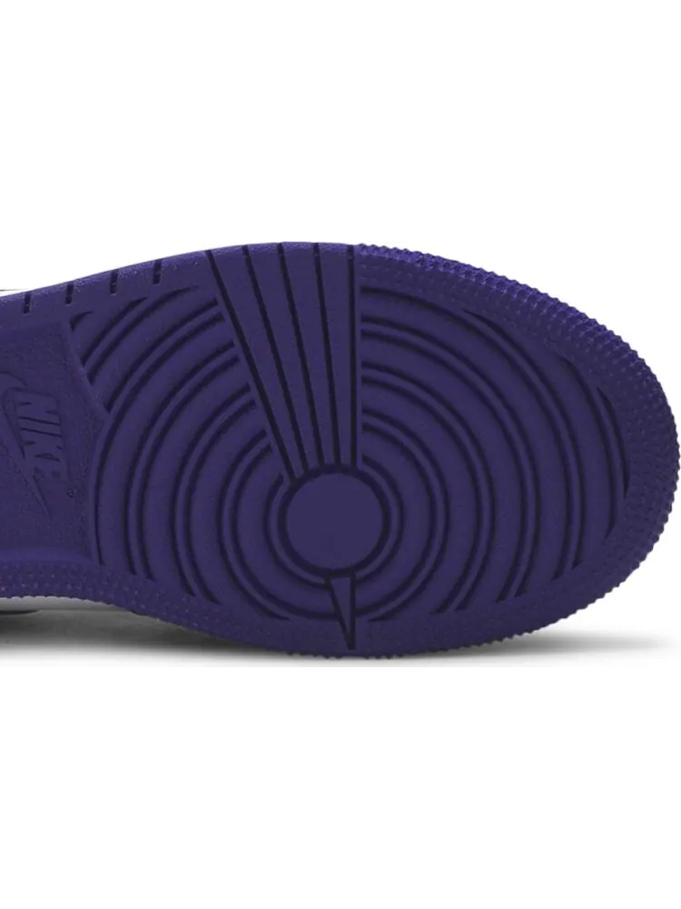 Кроссовки Air Jordan 1 Retro High OG GS 'Court Purple' — изображение 5 из 8, фиолетовый