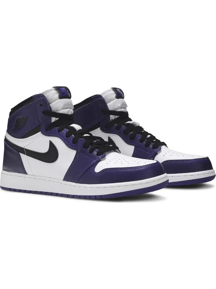 Кроссовки Air Jordan 1 Retro High OG GS 'Court Purple' — изображение 8 из 8, фиолетовый
